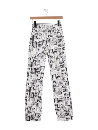 Pre-owned Reformation High-rise Straight Leg Jeans In White