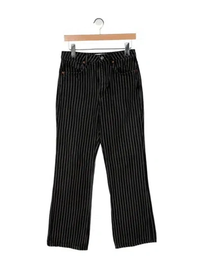 Pre-owned Reformation High-rise Wide Leg Jeans In Black
