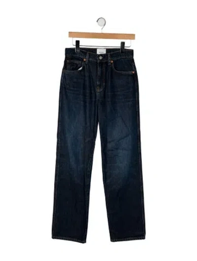 Pre-owned Reformation High-rise Wide Leg Jeans In Blue