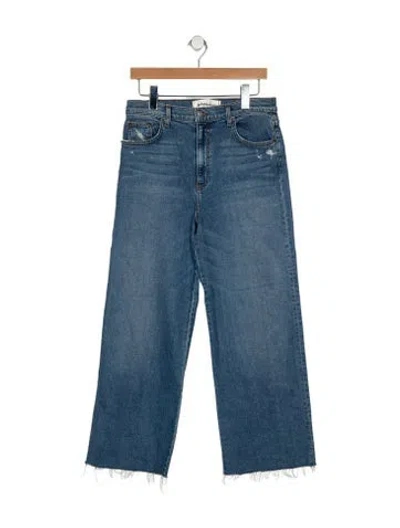 Pre-owned Reformation High-rise Wide Leg Jeans In Blue