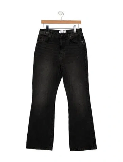 Pre-owned Reformation High-rise Wide Leg Jeans In Blue