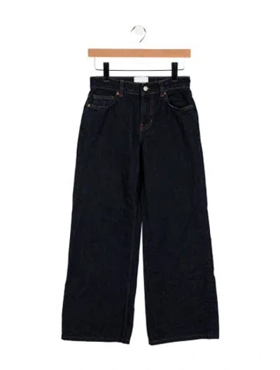 Pre-owned Reformation High-rise Wide Leg Jeans In Blue