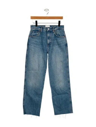 Pre-owned Reformation High-rise Wide Leg Jeans In Blue