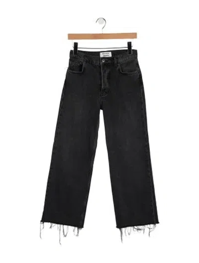 Pre-owned Reformation High-rise Wide Leg Jeans W/ Tags In Black