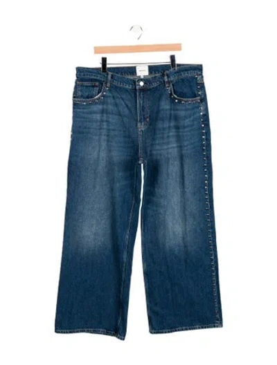 Pre-owned Reformation High-rise Wide Leg Jeans W/ Tags In Blue