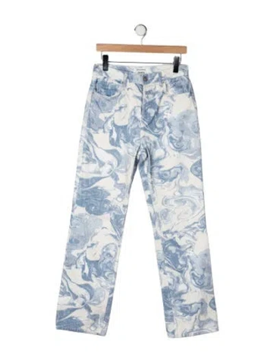 Pre-owned Reformation High-rise Wide Leg Jeans In White