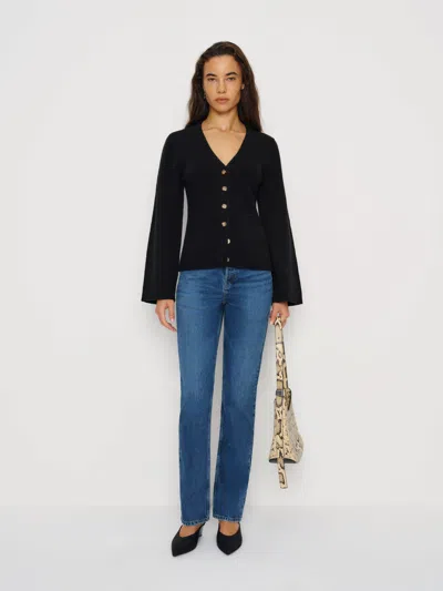 Reformation Holden Regenerative Wool Cardigan In Multi
