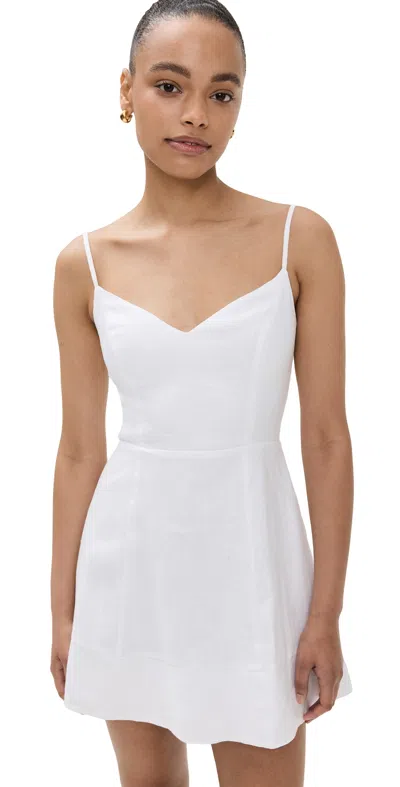 Reformation Holt Linen Dress White