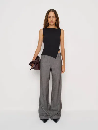 Reformation Hudson Knit Top In Black