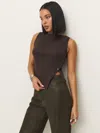 Reformation Hudson Knit Top In Mole