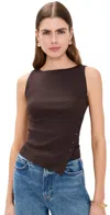 Reformation Hudson Knit Tank In Mole