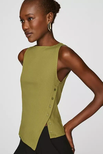 Reformation Hudson Sleeveless Knit Top In Green
