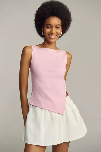 Reformation Hudson Sleeveless Knit Top In Pink
