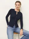 Reformation Hugh Knit Top In Midnight
