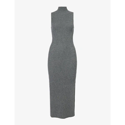 Reformation Womens Thunder Ida Slim-fit Recycled Cashmere Knitted Midi Dress
