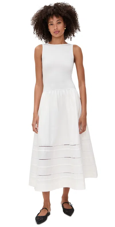 Reformation Idelle Dress White