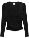 Reformation Ines Top In Black