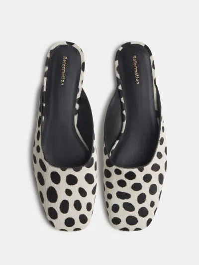 Reformation Inez Flat Mule 5.5 In Multi