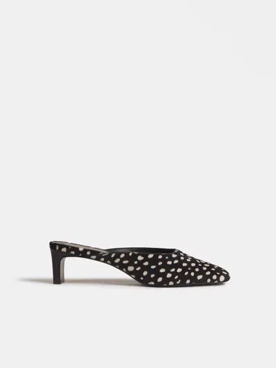 Reformation Inez Heeled Mule Black 5
