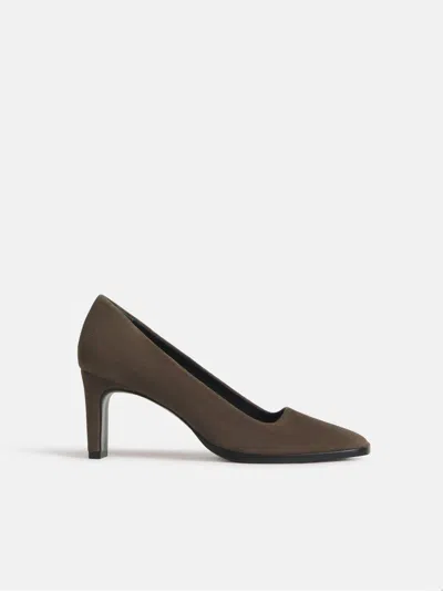 Reformation Inez High Pump Grey 5 In Brown