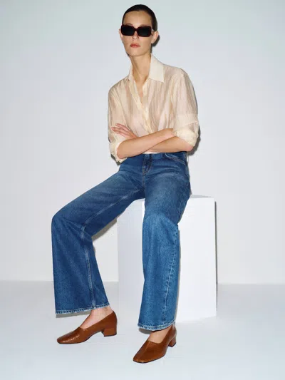 Reformation Inez Pump Brown 10.5