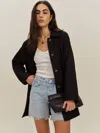 Reformation Irene Linen Jacket In Rouge