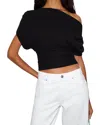 Reformation Iris Draped Top In Black