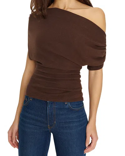 Reformation Iris Draped Top In Brown