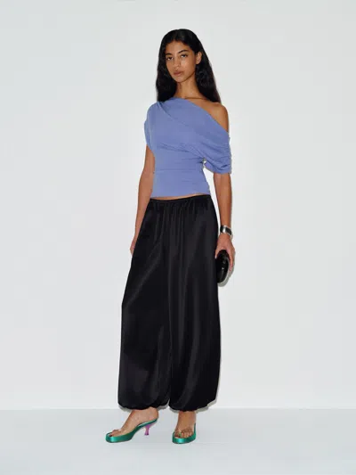 Reformation Iris Knit Top Neptune Blue Xs