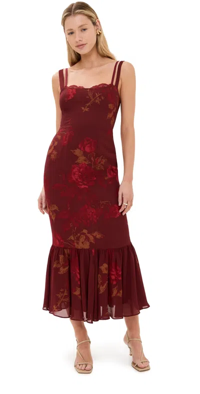 REFORMATION IRISA DRESS BARCELONA BORDER