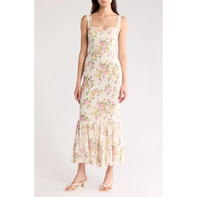 Reformation Irisa Floral Trumpet Dress