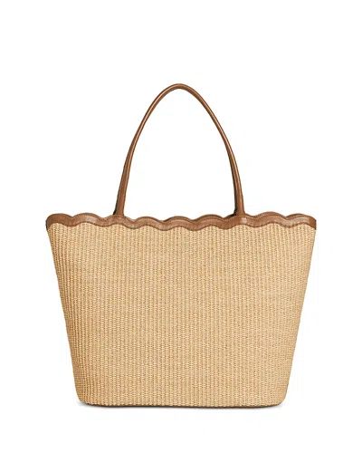 Reformation Isabella Large Raffia Tote Bag In Natural