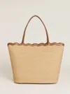 Reformation Isabella Tote In Natural Raffia