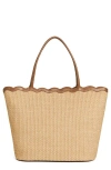 Reformation Isabella Tote In Natural Raffia