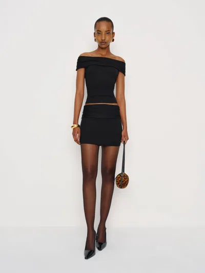 Reformation Isla Knit Two Piece Black Large