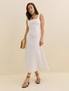 Reformation Ivy Linen Skirt In White