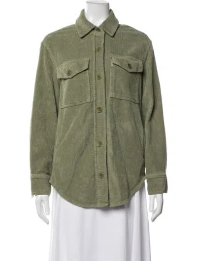 Pre-owned Reformation Jacket In Green