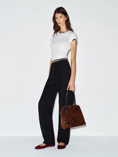 Reformation Jackie Bow Leg Short Pant Black 0p
