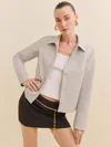 Reformation Jade Jacket In Light Khaki