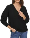 Reformation Jadey Cashmere Wool Oversized V Neck Sweater In Black