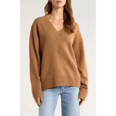 Reformation Jadey Oversize Cashmere Sweater In Animal Print