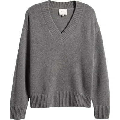 Reformation Jadey Oversize Cashmere Sweater In Thunder