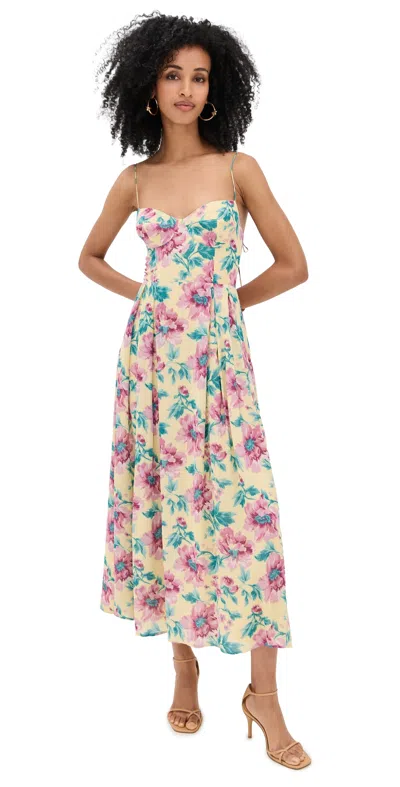 Reformation Jaelyn Dress Mira In Blue