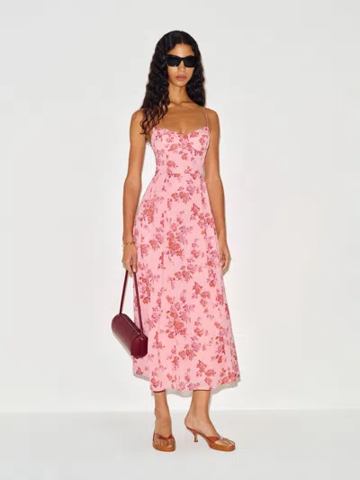 Reformation Jaelyn Dress Pink 12