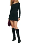 REFORMATION REFORMATION JAELYNN LONG SLEEVE KNIT MINIDRESS