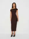 Reformation Jamen Knit Dress In Brown