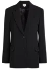 Reformation James Crepe Blazer In Black