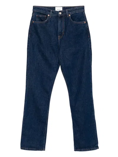 Reformation Jax Straight Jeans In Blue