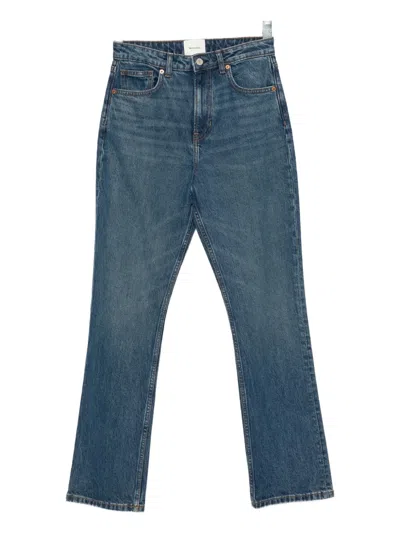 Reformation Jax Straight-leg Jeans In Blue