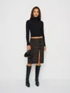 Reformation Jeane Skirt In Brown